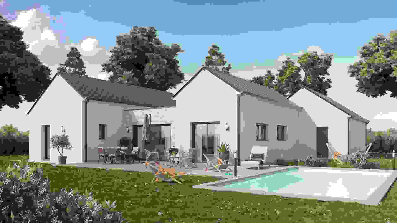 Maison neuve à Villiers-sous-Grez avec 3 chambres sur terrain de 391m2 / image 2