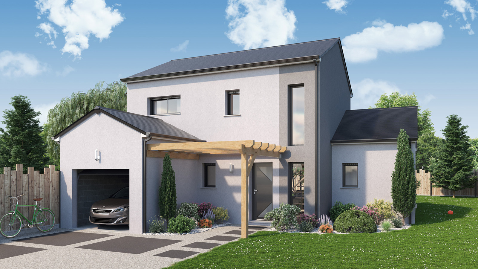 Maison neuve à Abilly avec 4 chambres sur terrain de 1001m2 / image 2
