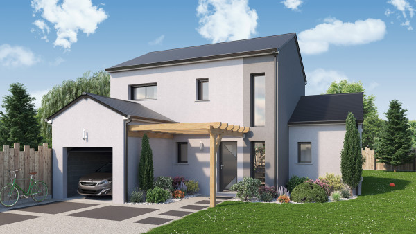 Maison neuve à Abilly avec 4 chambres sur terrain de 1001m2 - image 1