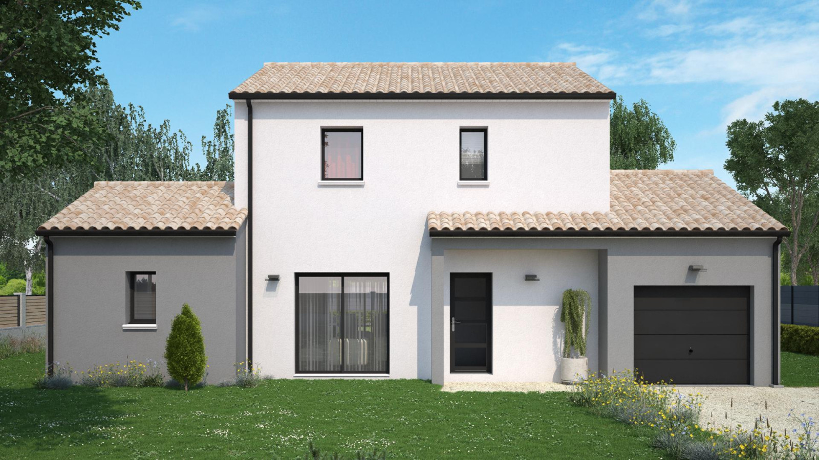 Maison neuve à Les Cerqueux avec 4 chambres sur terrain de 882m2 / image 2