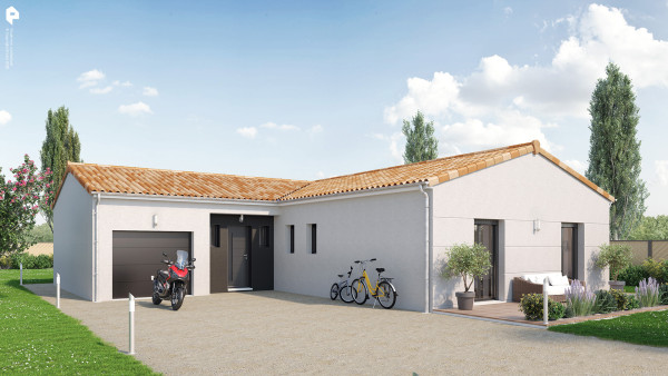 Maison neuve à Vouneuil-sous-Biard avec 4 chambres sur terrain de 637m2 - image 1