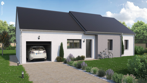 Maison neuve à Allonnes avec 3 chambres sur terrain de 967m2 - image 1