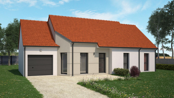 Maison neuve à Meung-sur-Loire avec 3 chambres sur terrain de 570m2 - image 1