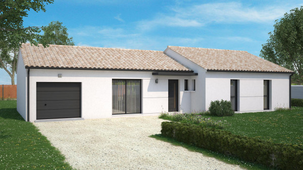 Maison neuve à Savigny-Lévescault avec 4 chambres sur terrain de 387m2 - image 1