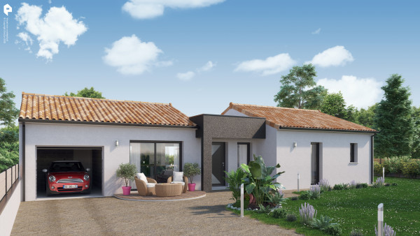 Maison neuve à Chemillé-en-Anjou avec 4 chambres sur terrain de 584m2 - image 1