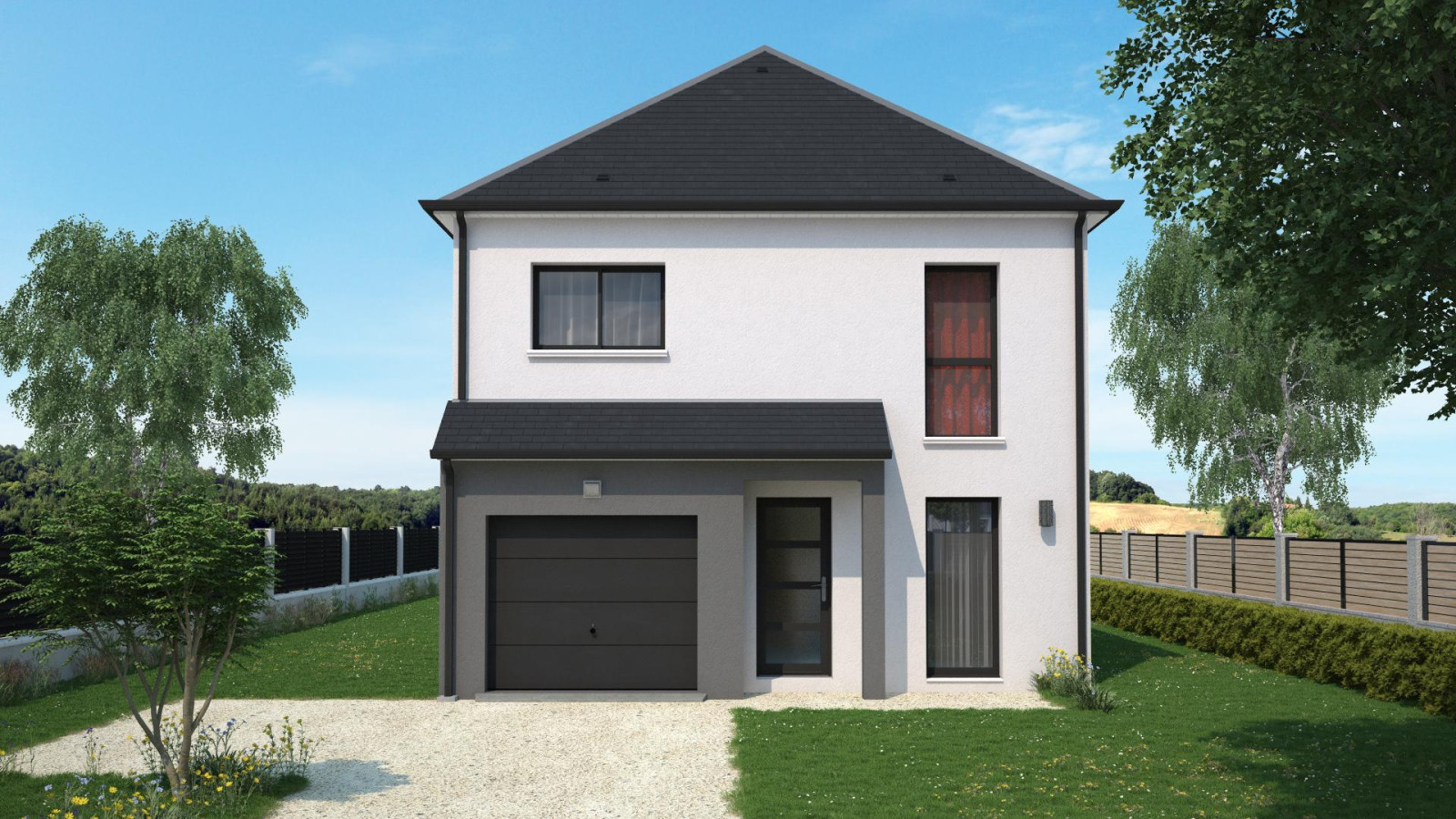 Maison neuve à Mazières-de-Touraine avec 3 chambres sur terrain de 2003m2 / image 2