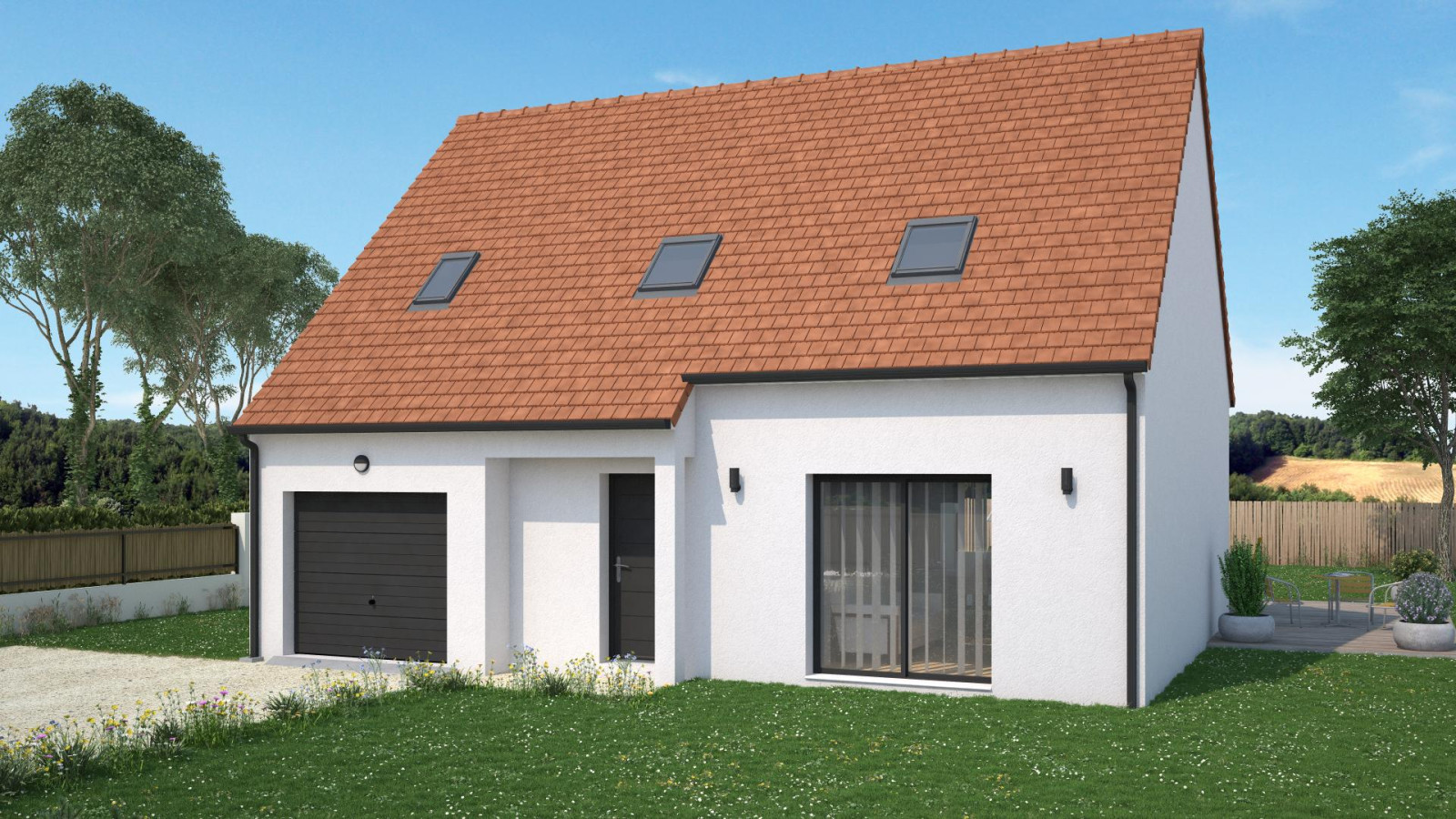 Maison neuve à Fleury-les-Aubrais avec 3 chambres sur terrain de 398m2 / image 2
