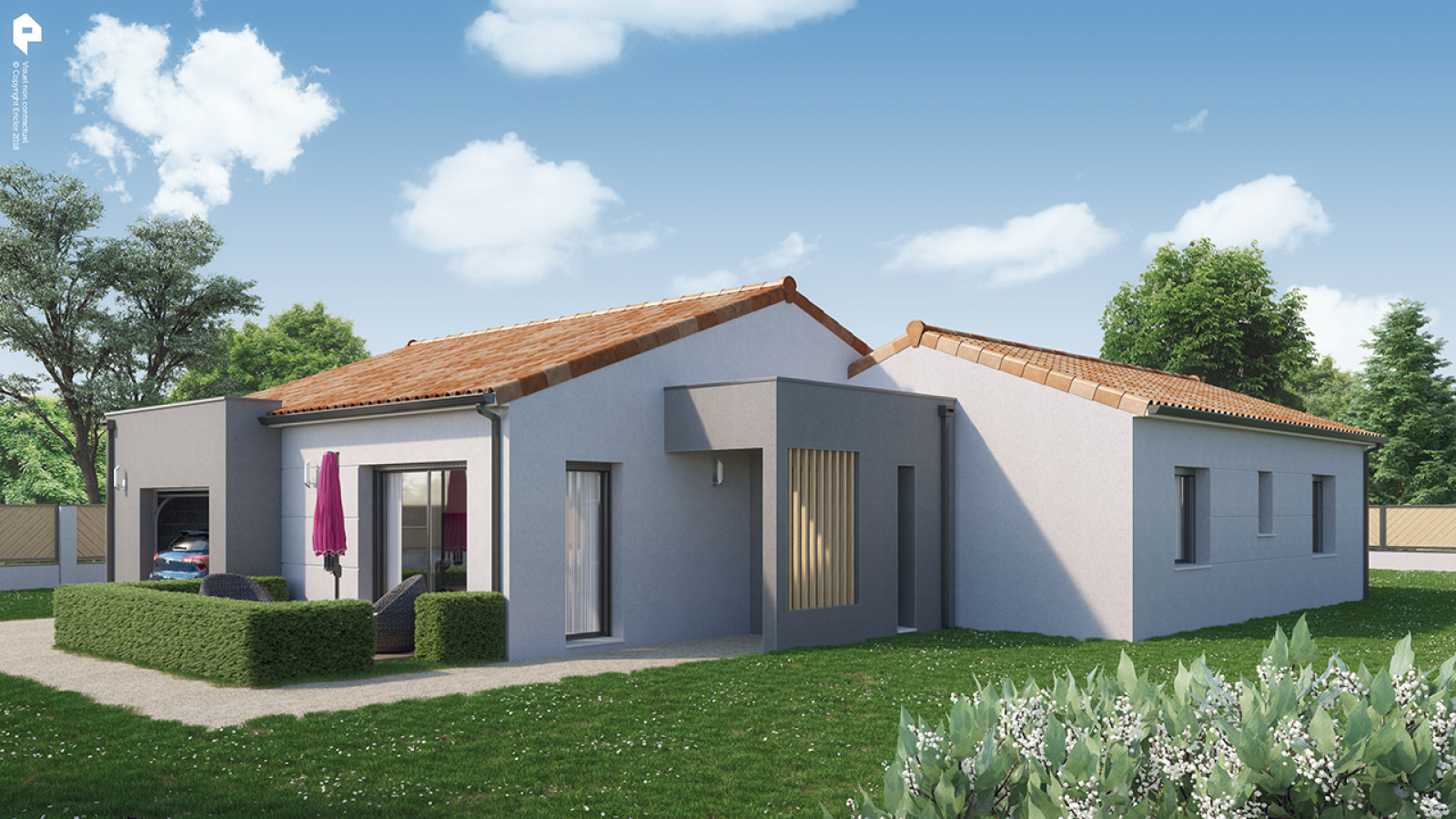 Maison neuve à Savigny-Lévescault avec 3 chambres sur terrain de 387m2 / image 2