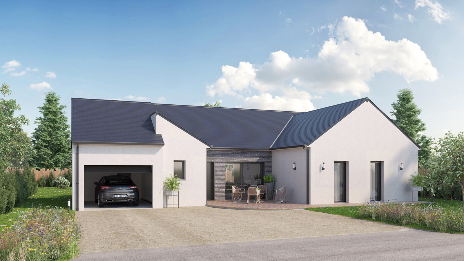 Maison neuve à Amilly avec 3 chambres sur terrain de 1300m2 / image 2