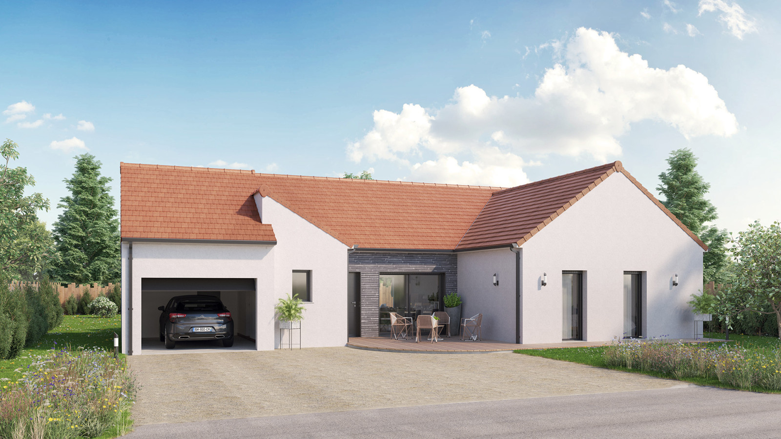 Maison neuve à Bricy avec 3 chambres sur terrain de 585m2 / image 2