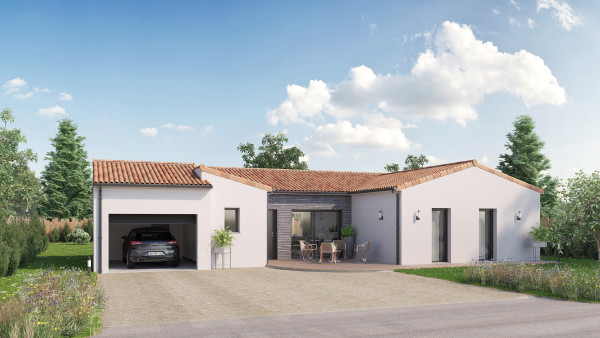 Maison neuve à Cholet avec 3 chambres sur terrain de 550m2 - image 1