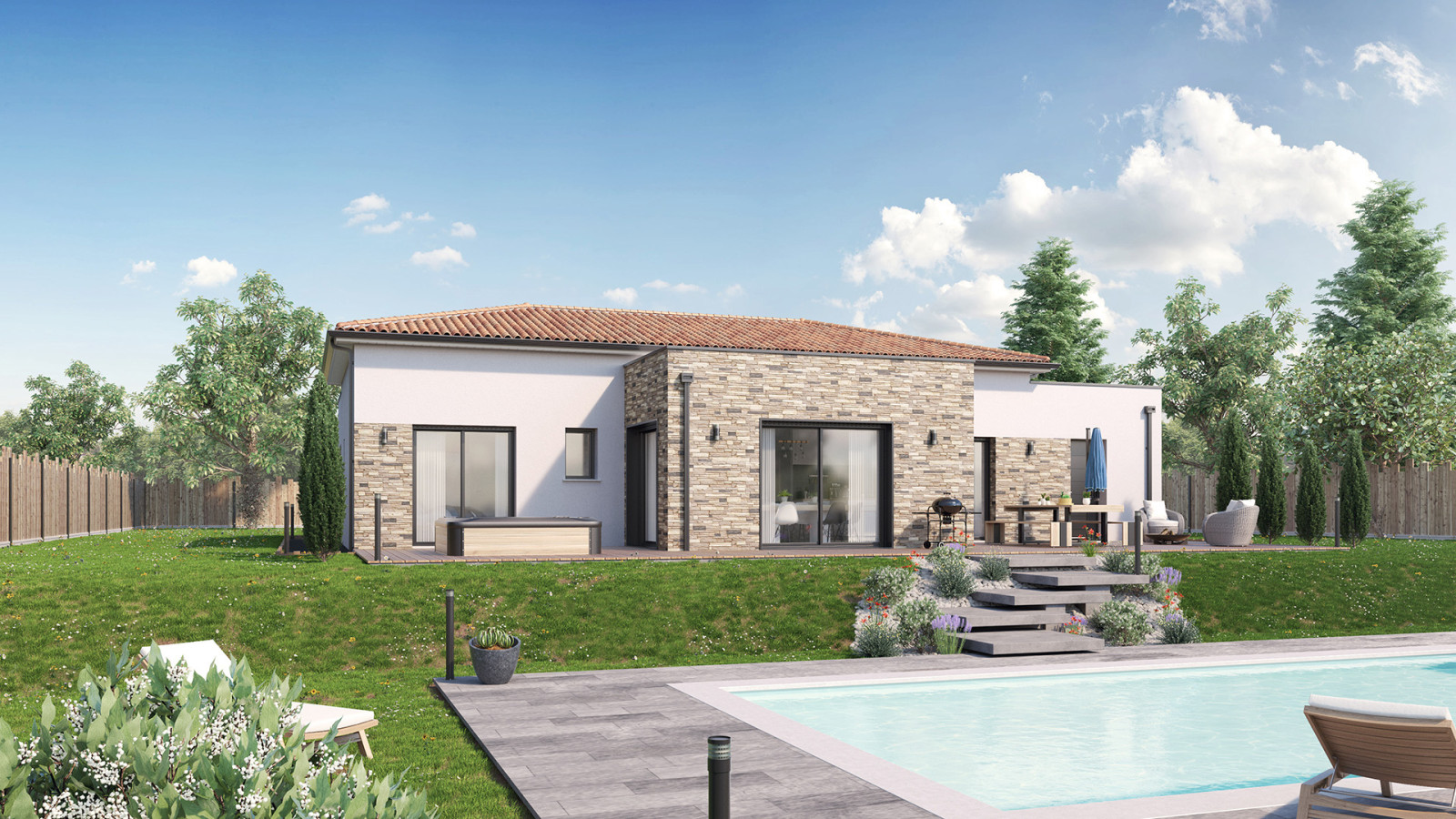 Maison neuve à Coron avec 3 chambres sur terrain de 718m2 / image 2